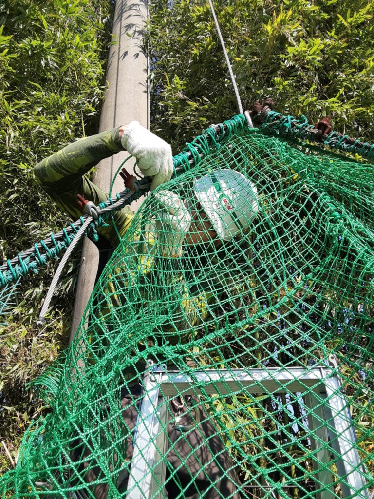 ネット一部張替工事