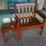 打席イス・テーブル塗装工事