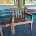 打席イス・テーブル塗装工事