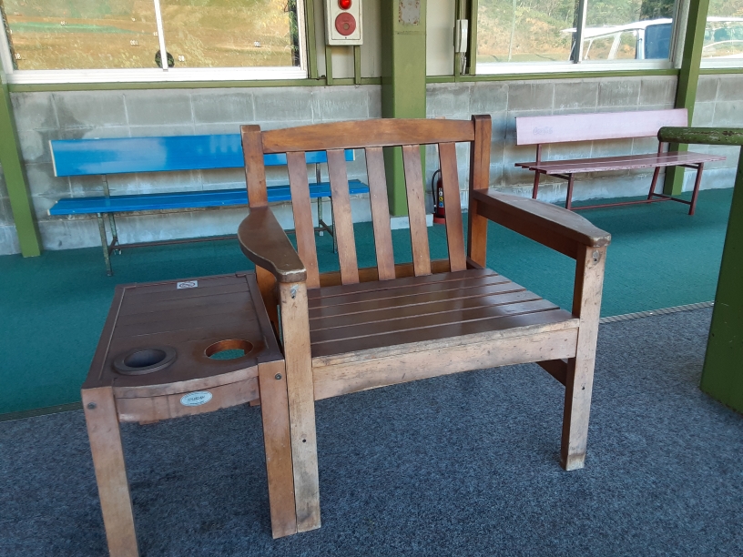 打席イス・テーブル塗装工事