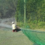 ネット一部張替工事