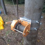 手動ウインチ・巻ワイヤー交換工事