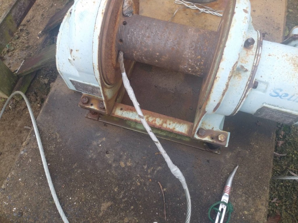 巻ワイヤー交換工事