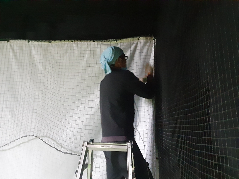 インドアネット補修工事