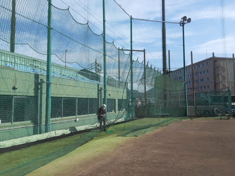 グラウンドネット修繕工事