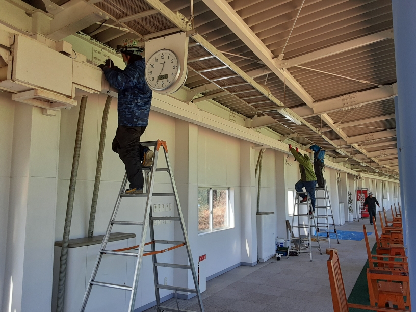 水平コンベアベルト交換工事