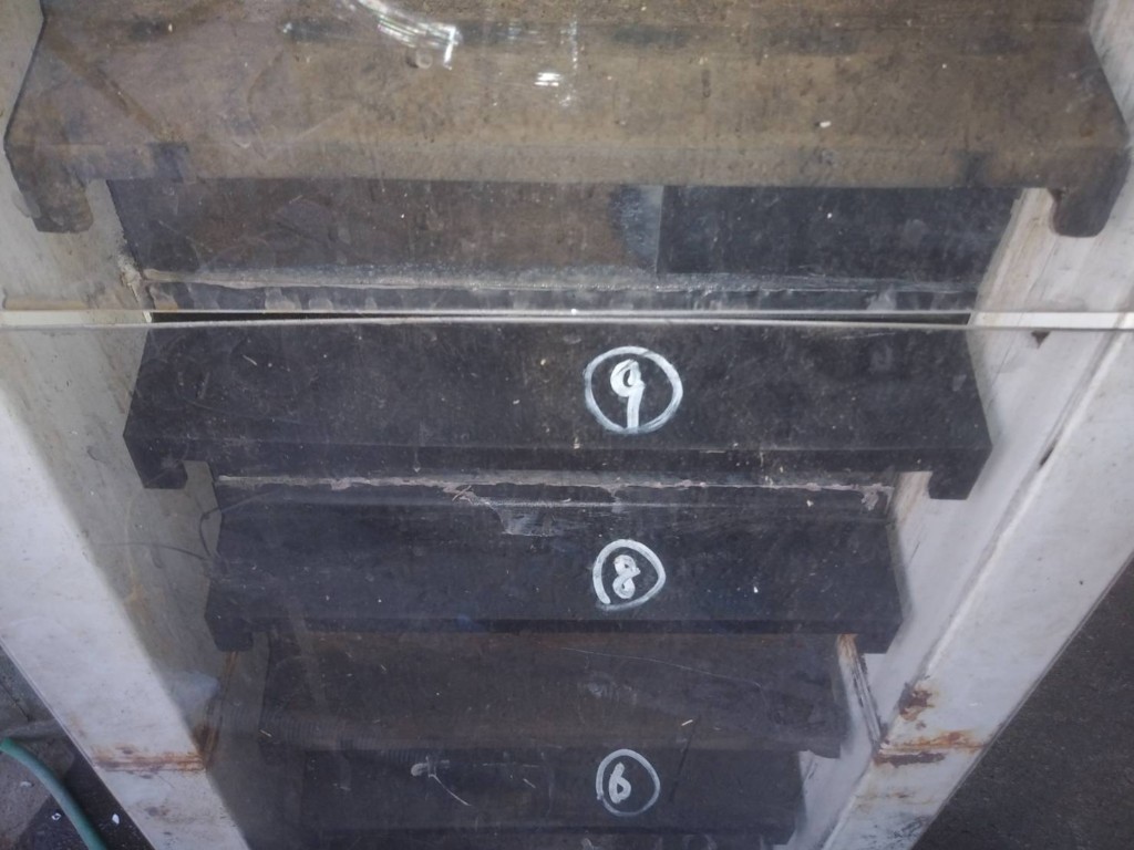 ゴムバケット交換工事