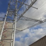 落下防止ネット設置工事