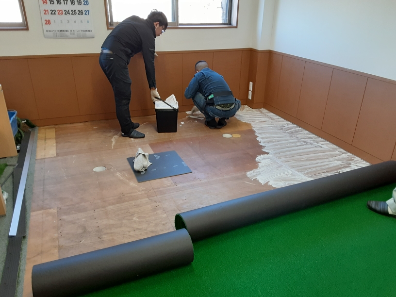 室内パター練習場新設工事
