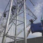 落下防止ネット設置工事