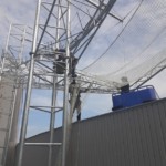 落下防止ネット設置工事