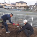 防球ネット設置工事