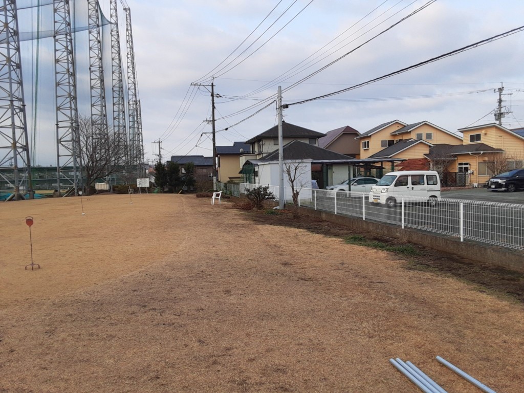 防球ネット設置工事