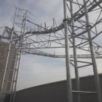 落下防止ネット設置工事