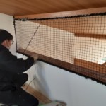 落下防止ネット設置工事
