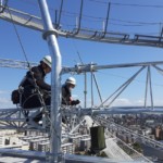 落下防止ネット設置工事