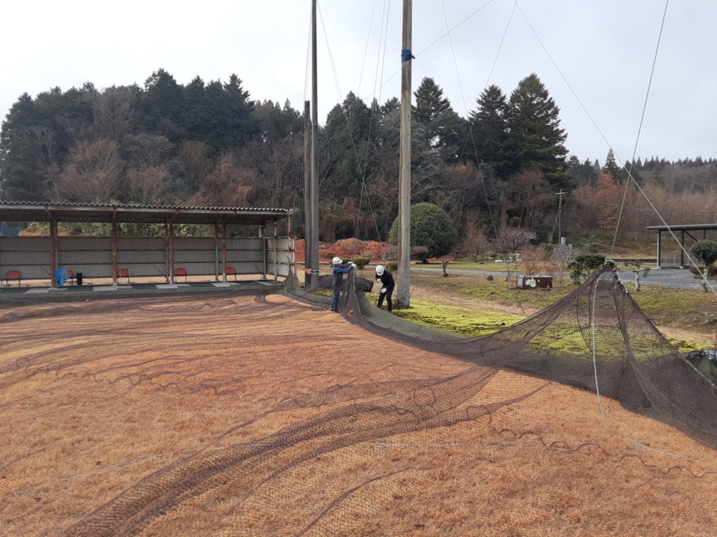 天井ネット張替工事