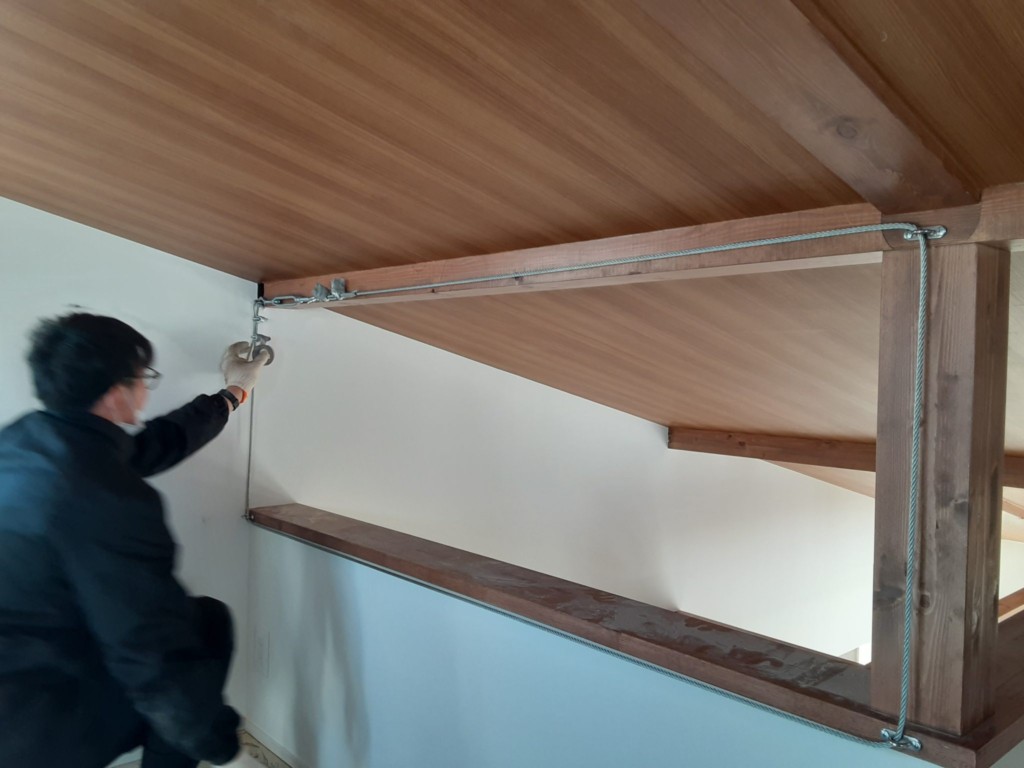 落下防止ネット設置工事