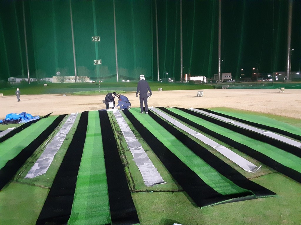 目標グリーン設置工事