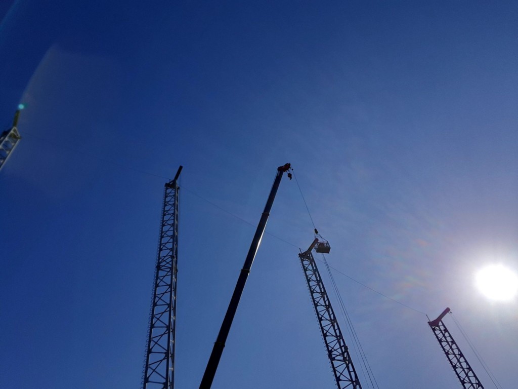 右サイド・天井ネット張替工事