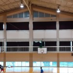 体育館仕切りネット設置工事