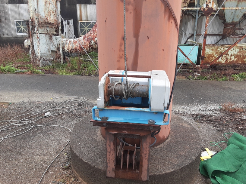 帯ネット入替および近隣防球ネット設置工事