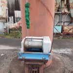 帯ネット入替および近隣防球ネット設置工事