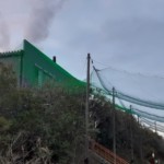 帯ネット入替および近隣防球ネット設置工事