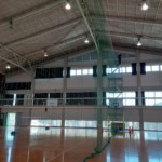 体育館仕切りネット設置工事