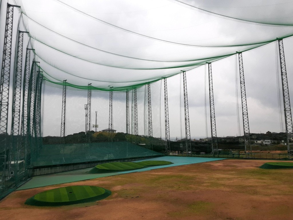 右サイド・天井ネット張替工事