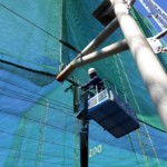 右サイド・天井ネット張替工事