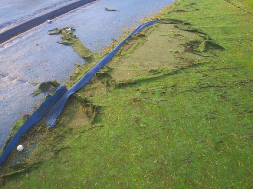 人工芝補修工事