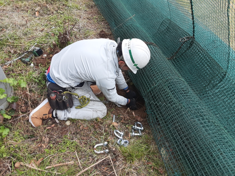 ガイドワイヤー交換工事