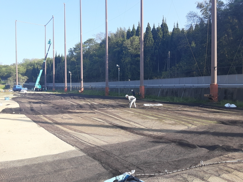 防球ネット張替工事