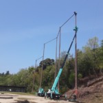 防球ネット張替工事