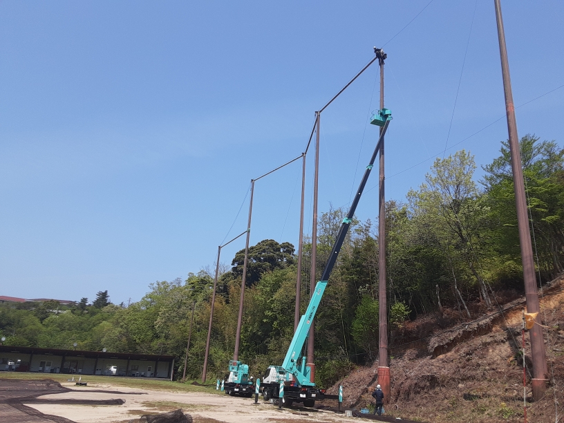 防球ネット張替工事