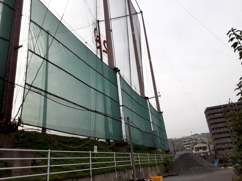 遮光ネット修繕工事