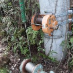 巻きワイヤー交換及び天井ネット補修工事