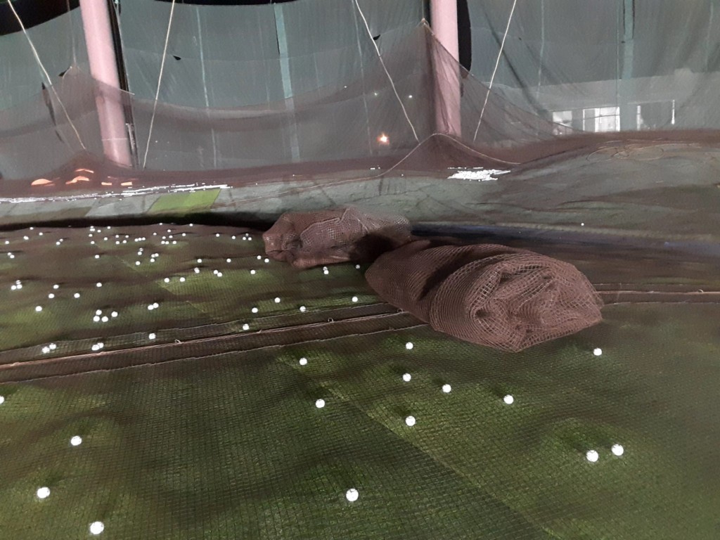 右サイドネット張替工事