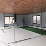 インドアゴルフネット設置工事