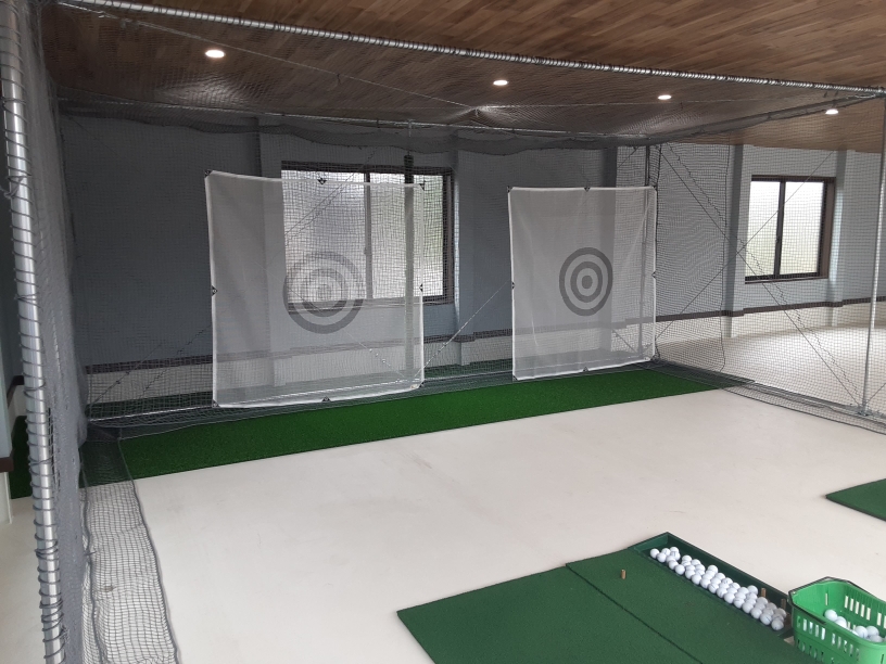 インドアゴルフネット設置工事