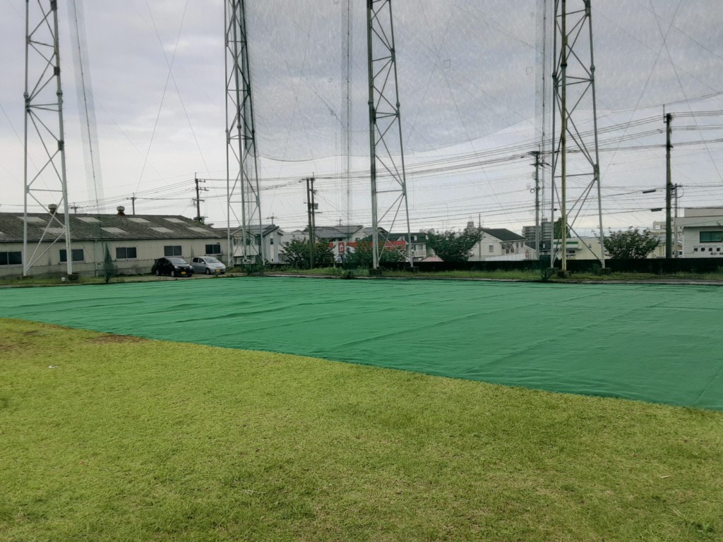 人工芝貼り工事