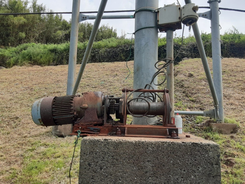 中古ウインチ交換工事