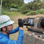 中古ウインチ交換工事