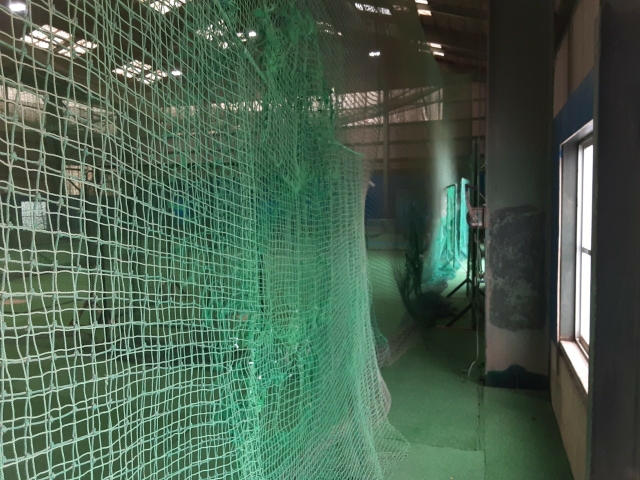 防球ネット改良工事