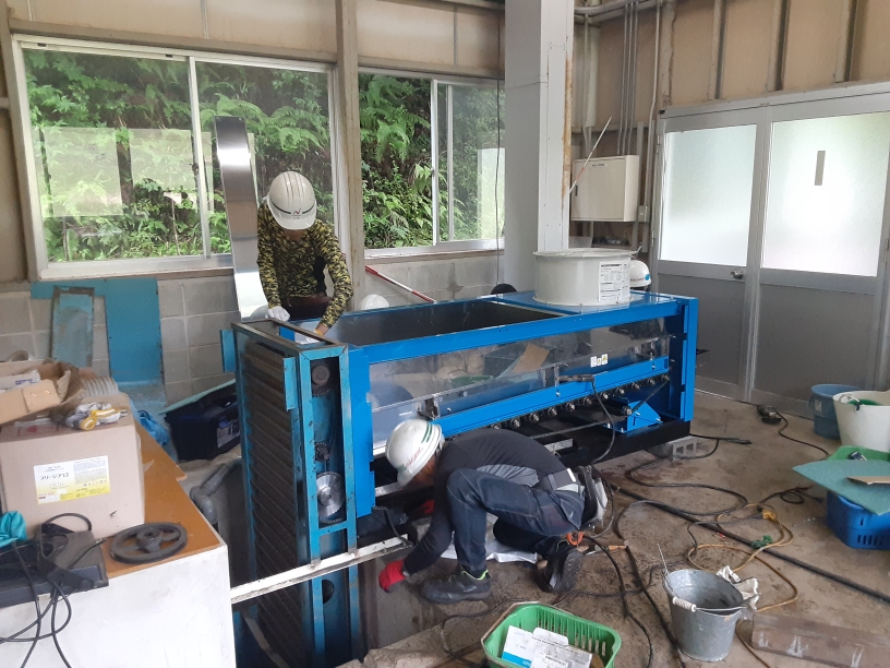 ボール洗浄機入替工事