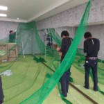 防球ネット設置工事