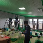 防球ネット設置工事