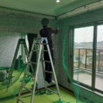 防球ネット設置工事