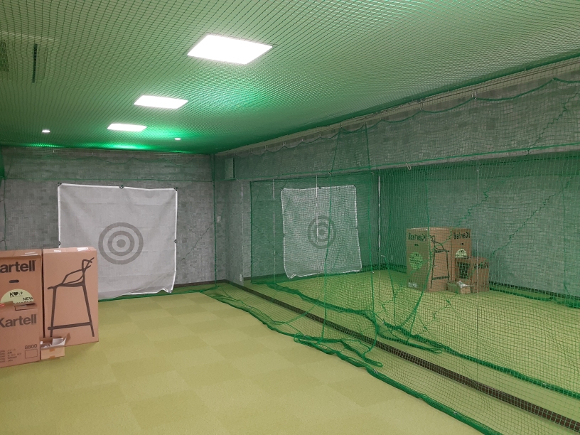 防球ネット設置工事